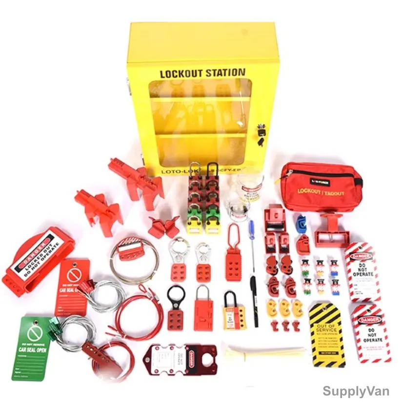 Lok-Force Electro-Mechanical Loto Kit, LOKT-EMSC6-403, M, 123 Pcs/Kit