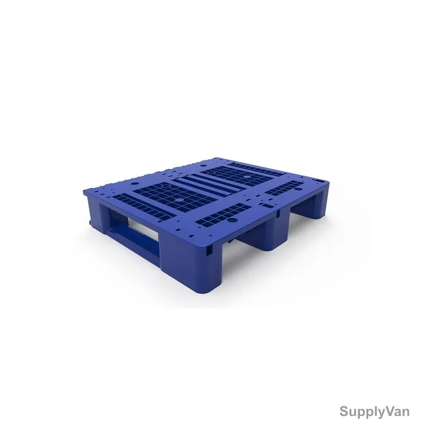 Palletco 3 Runner Pallet, ST-8060-3R, HDPE/Polypropylene, 2000 Kg Loading Capacity, Dark Blue — image 1