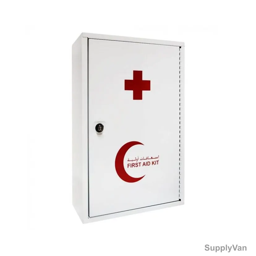 Wall Mounted First Aid Box, Metal, 31CM Height x 13CM Width x 22CM Length — image 1