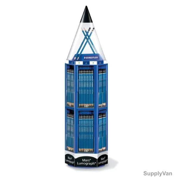 Staedtler Mars Lumograph Pencil, ST-100-VS4, Blue, 576 Pcs/Set