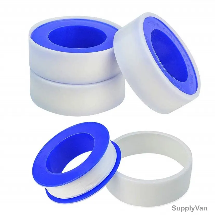 Teflon Tape, 12MM Width x 10 Mtrs Length, White, 5 Pcs/Pack