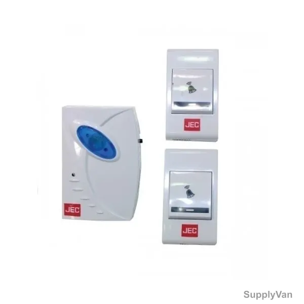 JEC Wireless Door Bell, BR-1461, 3-4.5V, White