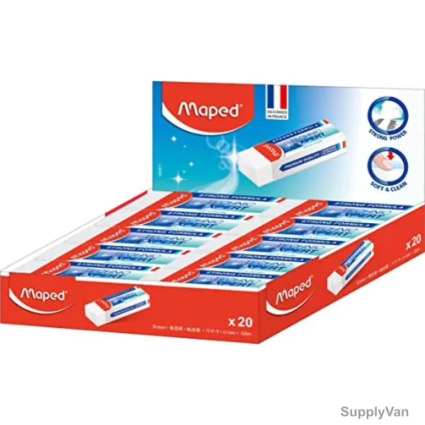 Maped Technic Ultra Eraser, MD-116421, White, 50 Pcs/Pack