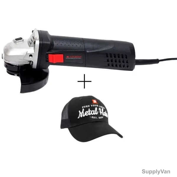 Euroboor Angle Grinder With Free Euroboor Cap, AGR-900, 900W, 125MM Disc Dia, 2 Pcs/Set