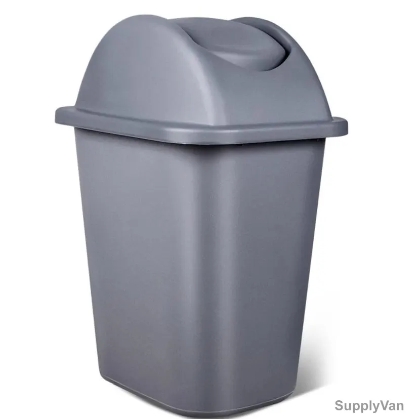 Akc Garbage Bin With Lid, GC20-25, Plastic, 25 Ltrs, Grey — image 1