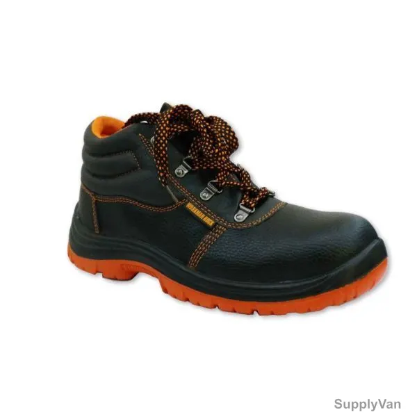 Workman Rock Safety Shoes, SW04, Size39, Black, High Ankle