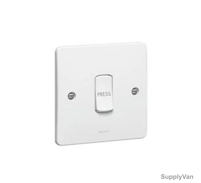 Legrand Push Switch, 730011, Synergy, 1 Gang, 10A, White