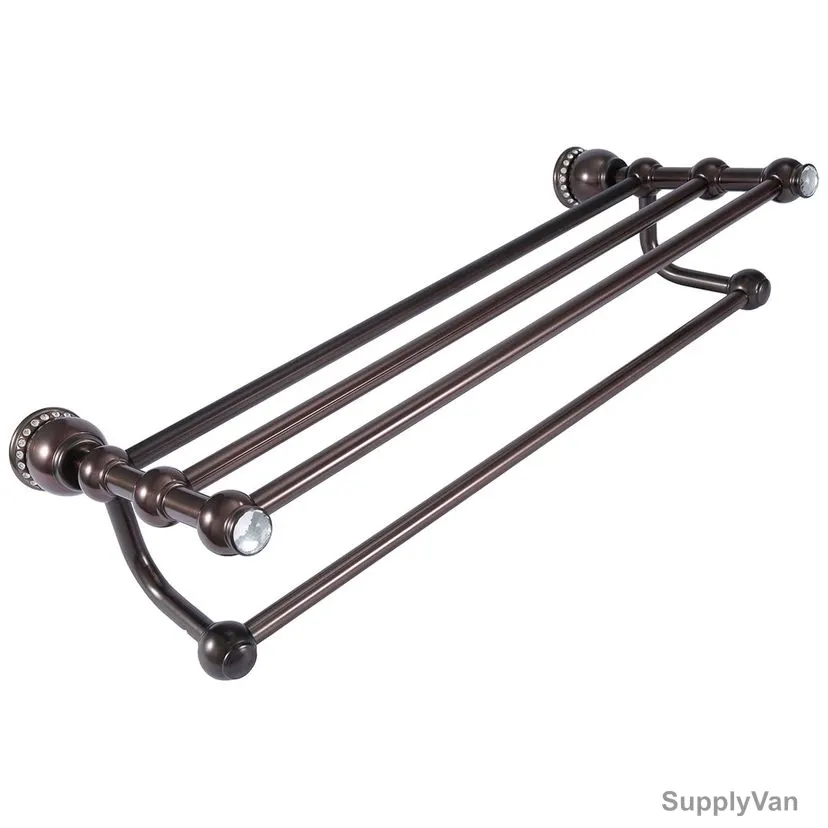 Hayta Towel Shelf, 1452117, Brown Colour, Brass — image 1