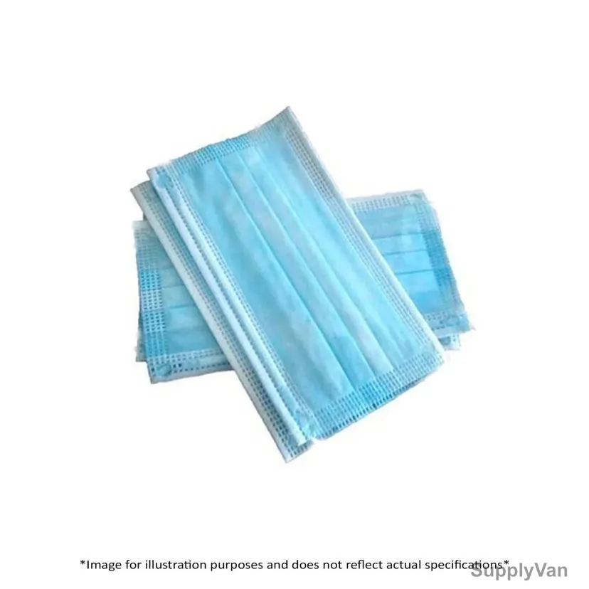 Khaleej Pack Disposable Face Mask, FM-2PLB, 2 Ply, Blue, 50 Pcs/Pack — image 1
