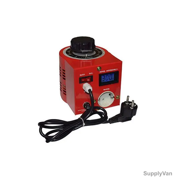 Suntek Variac Transformer, L-500, 0-300V, 500VA, 2A, Red
