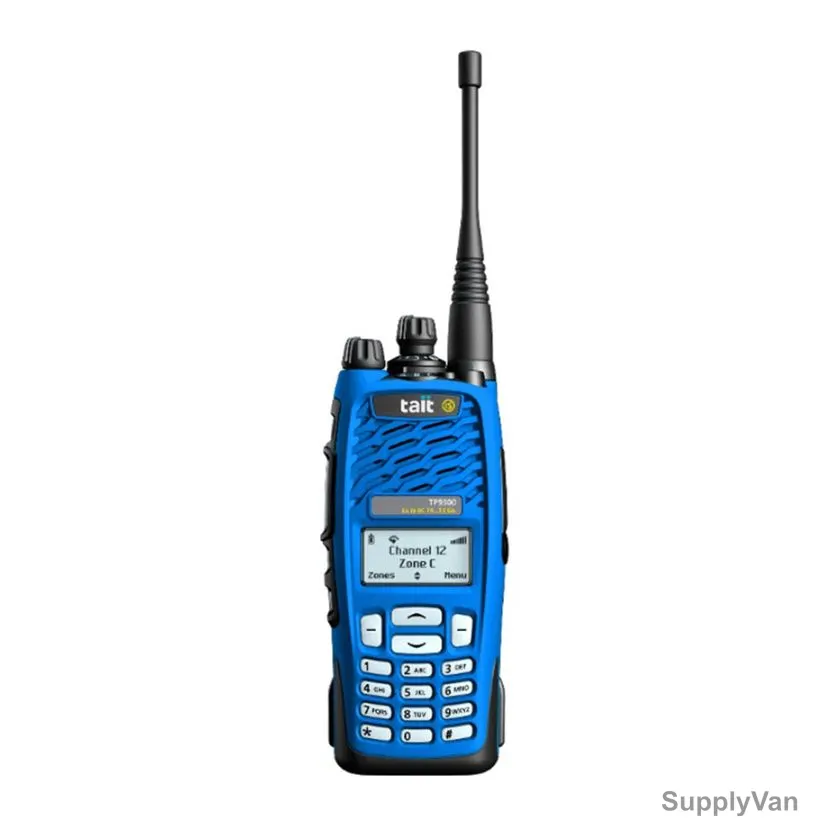 Tait Intrinsically Safe DMR Portable Atex IIA Radio, TP9361, Lithium Ion, 380-470 MHz, Blue
