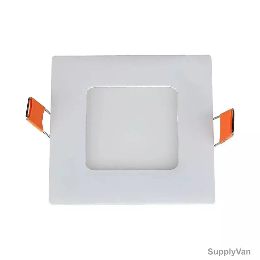 V-Tac LED Slim Panel Light, VT-3004, 3W, Square, 6000K, White