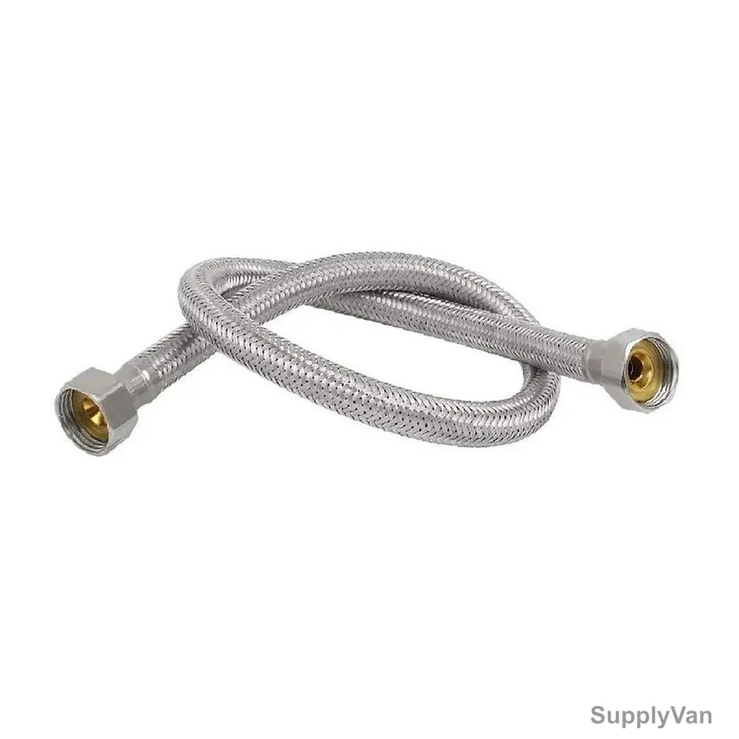 Water Heater Flexible Hose, 1/2 Inch x 1/2 Inch Connection Size, 1.2 Mtrs Length