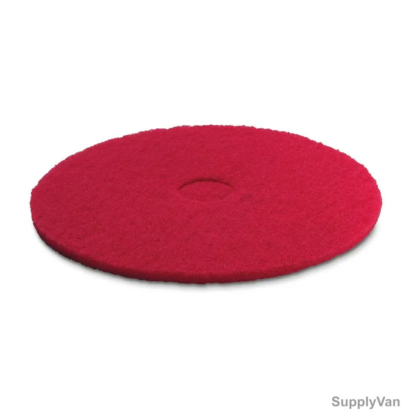 Karcher Disc Pad, 63690790, Medium-Soft, 508MM Dia, Red