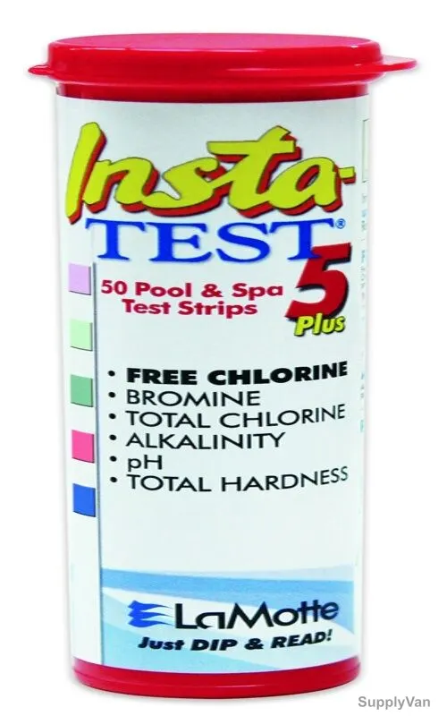 Lamotte Test Paper Strip, 2977, 9 pH, White, 50 Strips/Vial