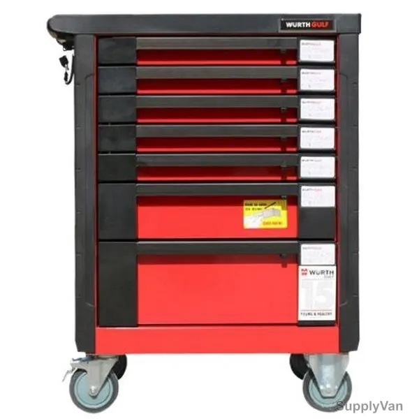 Wurth Workshop Trolley Tool Set, 0962200015, 7 Drawers, 265 Pcs/Set