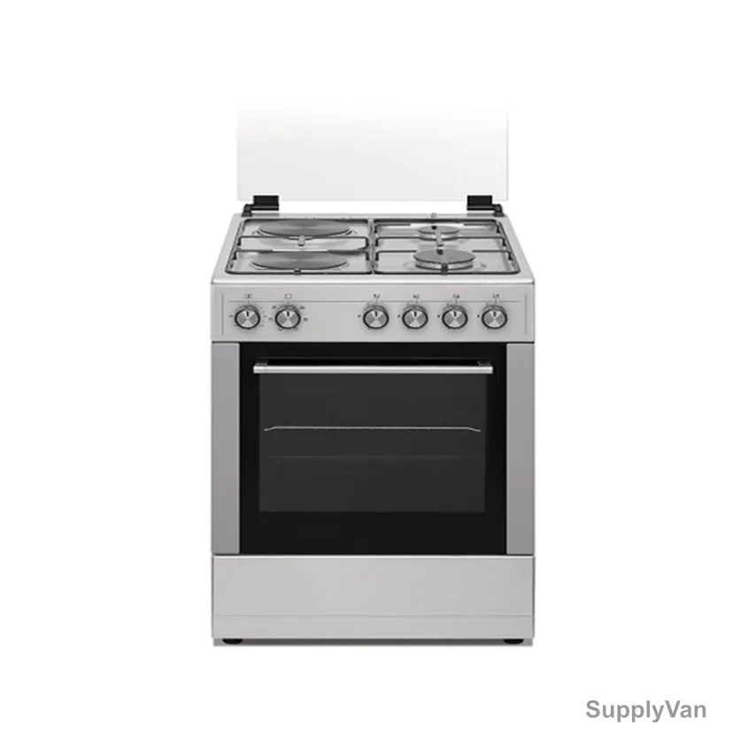 Venus Freestanding Gas Cooker With Electric Oven And Grill, VC5522ESD, 2 Burner, 55CM Width x 50CM Depth, Silver