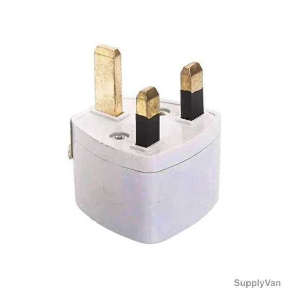 AC Wall Plug Adapter, 3 Pin, White — image 1