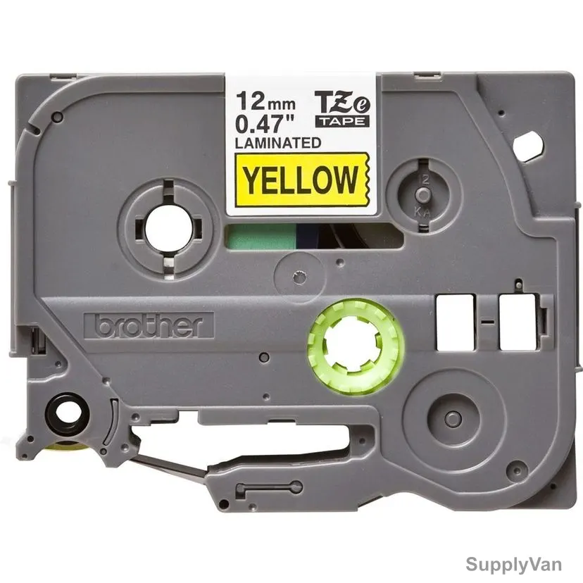 Brother Labelling Tape Cassette, TZE631, 12MM, Black On Yellow