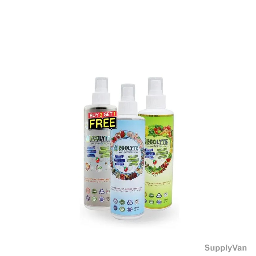 Ecolyte Plus 100% Natural Disinfectant Spray Set, 250ML, 2+1 Free — image 1