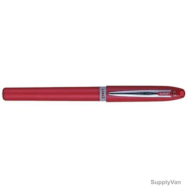 Uni-Ball Ball Point Pen, UB247-RD, Grip, 0.7MM Tip, Red, 12 Pcs/Pack