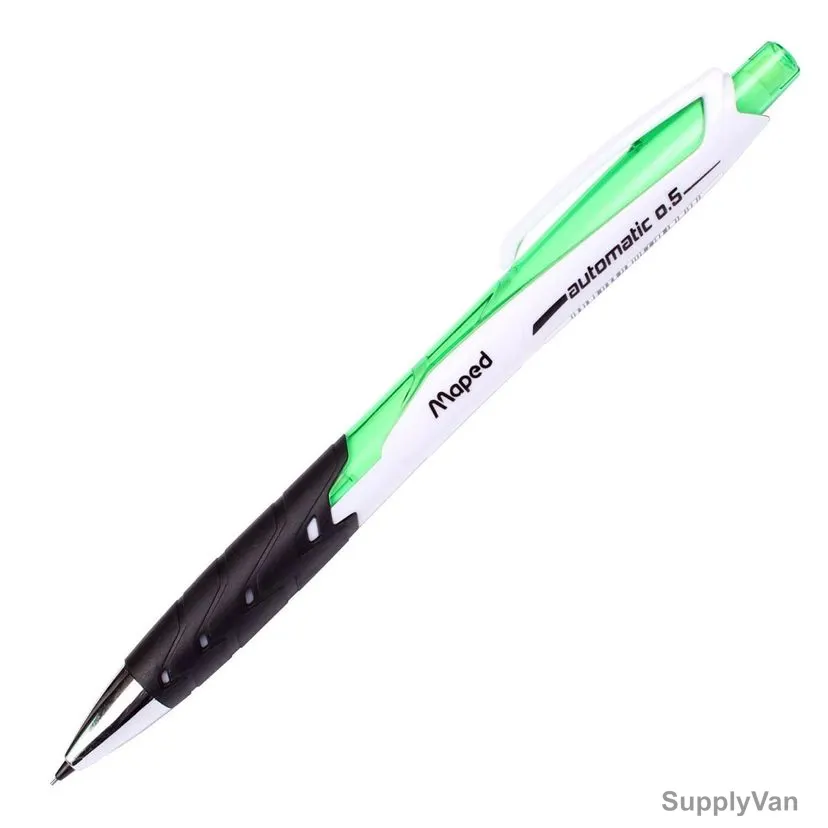 Maped Automatic Mechanical Pencil, MD-559533, Black'Peps, 0.5MM Tip Size, Green, 12 Pcs/Pack