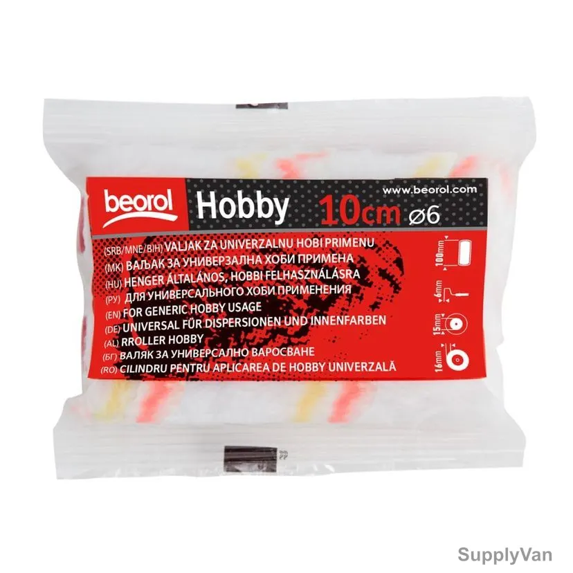 Beorol Radiator Paint Roller, RHR10K2, Hobby, 10CM, PK2