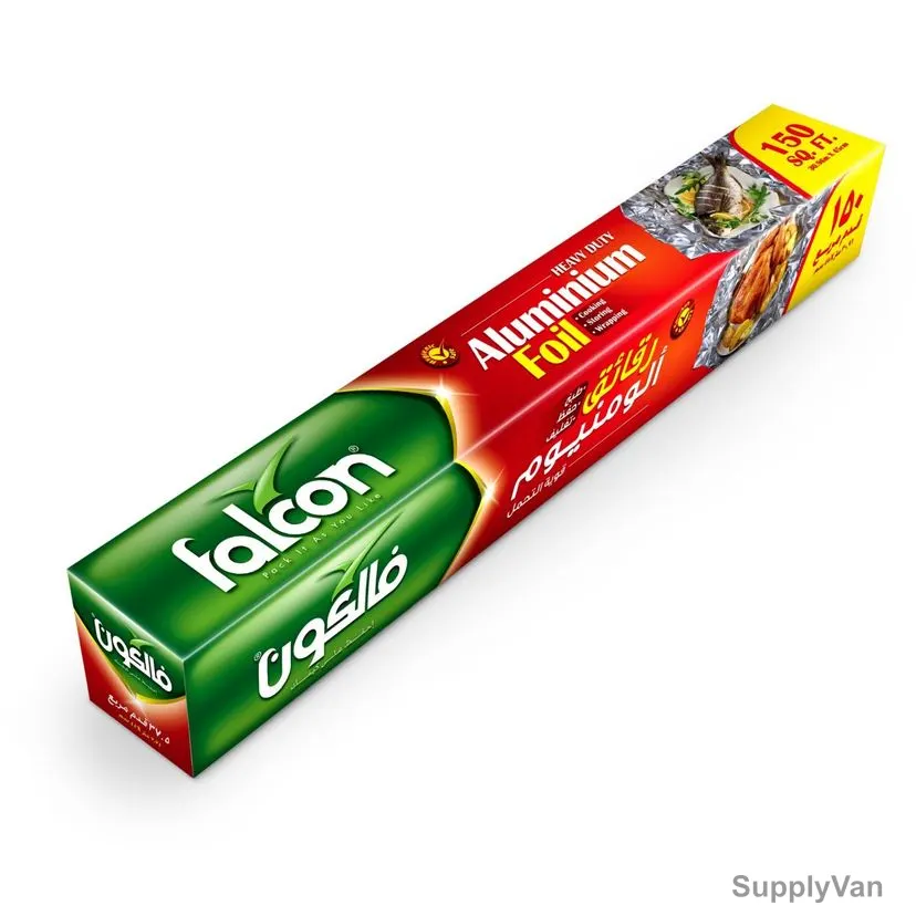 Falcon Aluminium Foil, MALAF005, 45CM Width x 150 SQ. FT. Length, 12 Pcs/Pack