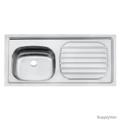 Tramontina Single Left Bowl Kitchen Sink, 93412694, 100 x 50CM