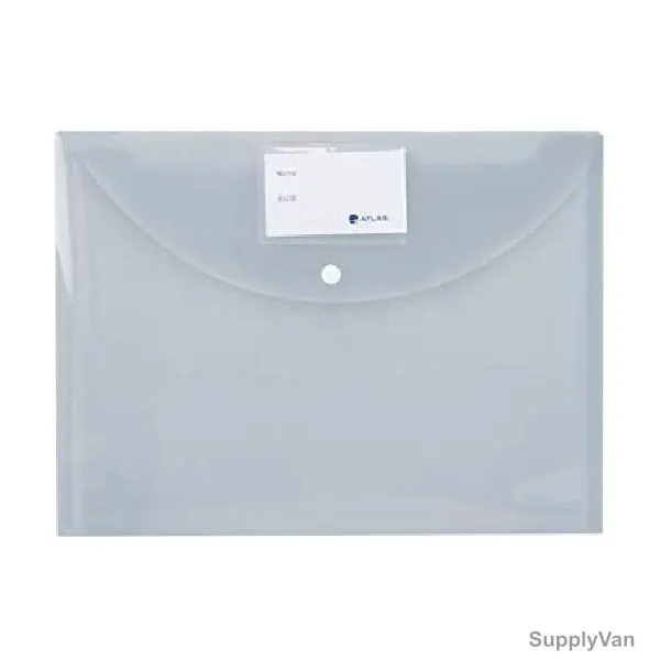 Atlas Document Bag With Card and Button, F10038, FS, Clear