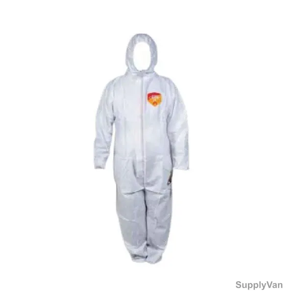 Scudo Disposable Coverall, SC-06020, Chem+ FR, 2XL, White — image 1