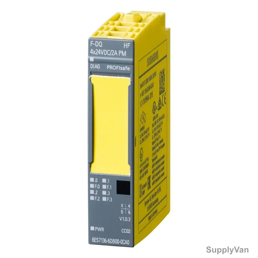 Siemens Electronics Module For ET200SP Modules, Simatic DP, F-DQ 4X24VDC/2A — image 1