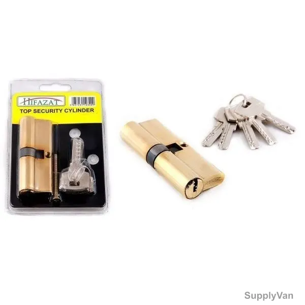 Hifazat Top Security Cylinder, SH-LK-HSBC60, Brass, 60MM, Gold