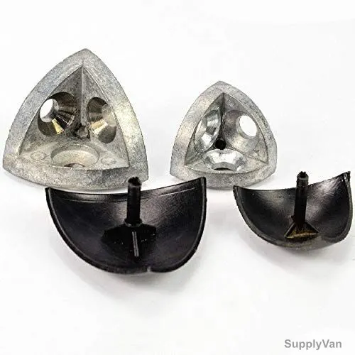 Extrusion Connection Bracket, 45 Series, 3 Hole, Aluminium, 45 x 45MM