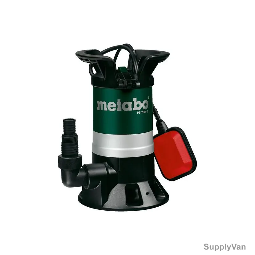 Metabo Dirty Water Submersible Sewage Pump, PS-7500-S, 80250750000, 450W, 230V — image 1