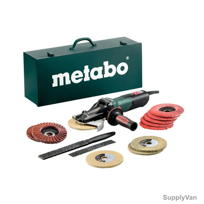 Metabo Flat Head Angle Grinder With Metal Case, WEVF-10-125-Quick-Inox, 613080500, 1000W, 125MM — image 1
