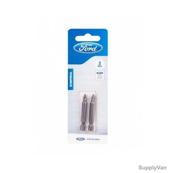 Ford Screw Driving Bits, FPTA-01-0016, PH2, 50MM, Silver, 2PCS