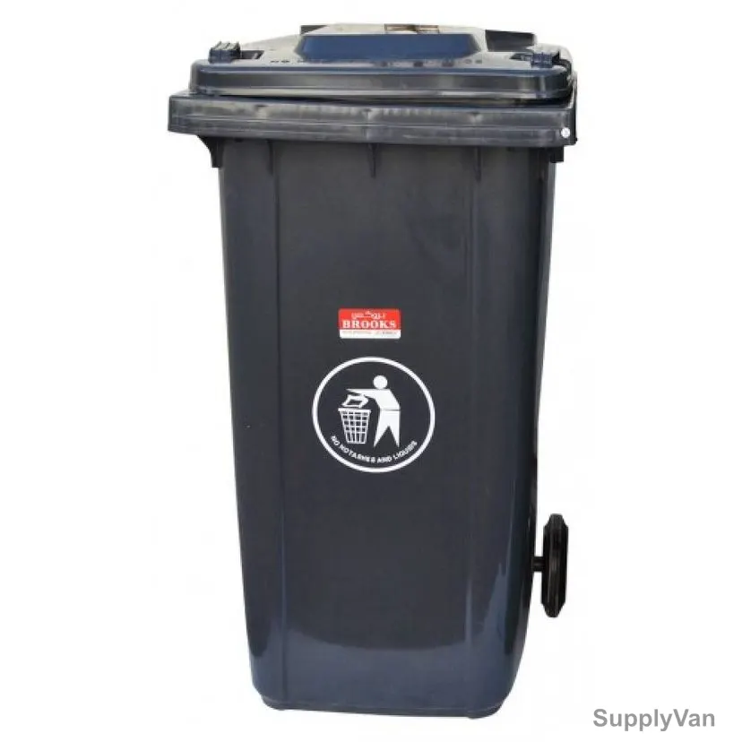 Brooks Pedal Waste Bin, BKS-PDL-087, 100 Ltrs, Black