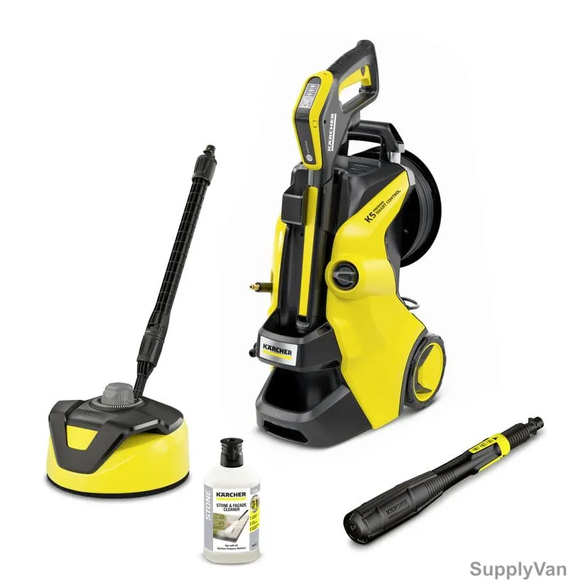 Karcher K 5 Premium Smart Control Home Pressure Washer, 13246740, 2.1kW, 20-145 Bar, Yellow/Black — image 1
